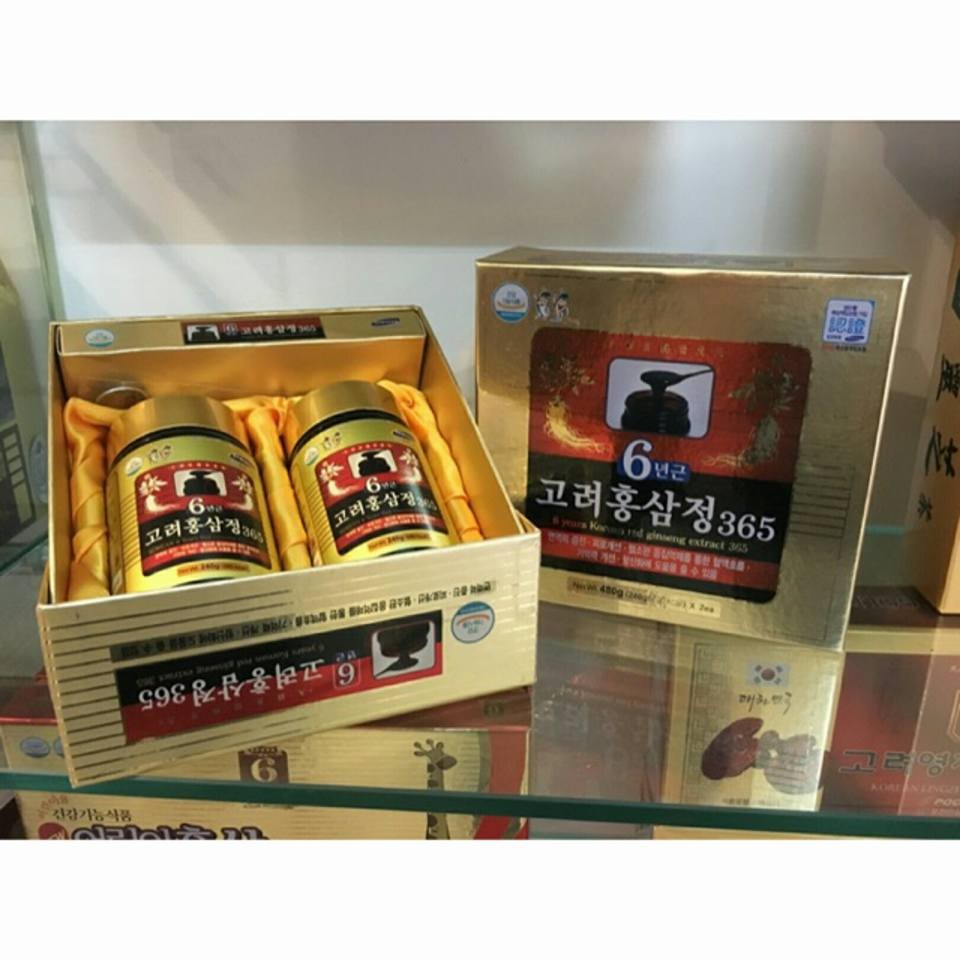 CAO HỒNG SÂM 365 HÀN QUỐC 2LỌ× 240G