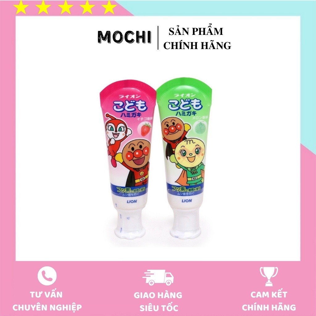 Kem Đánh Răng Trẻ Em Nuốt Được Lion 40G Nhật Bản