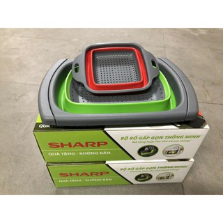 Bộ 2 rổ silicon gấp gọn