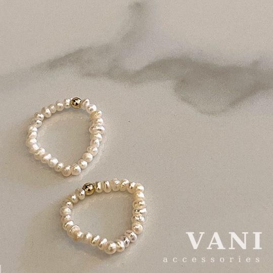 Nhẫn Chuỗi Hạt Châu Co Dãn Vintage, Retro - Vani Store [TS000514-O85]