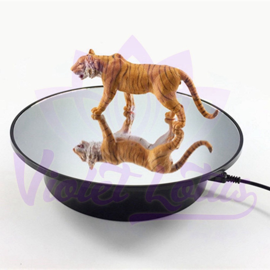 Bàn xoay trưng bày sản phẩm xoay 360 độ trăng nhung đen 20cm Tặng Pin đại dây sạc Kaikai86