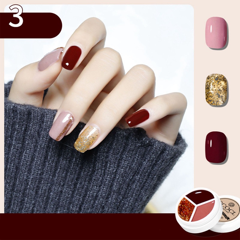[Hàng mới về] Gel sơn móng 3 màu lựa chọn lâu trôi