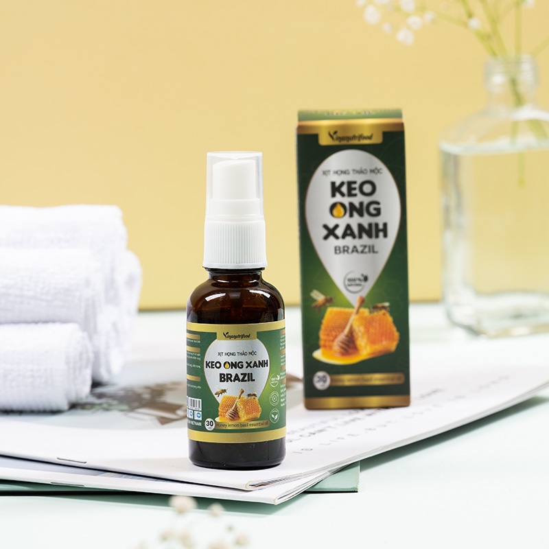 [Mã BMBAU50 giảm 50K đơn 150K] Xịt họng keo ong xanh Brazil Vinanutrifood 30ml