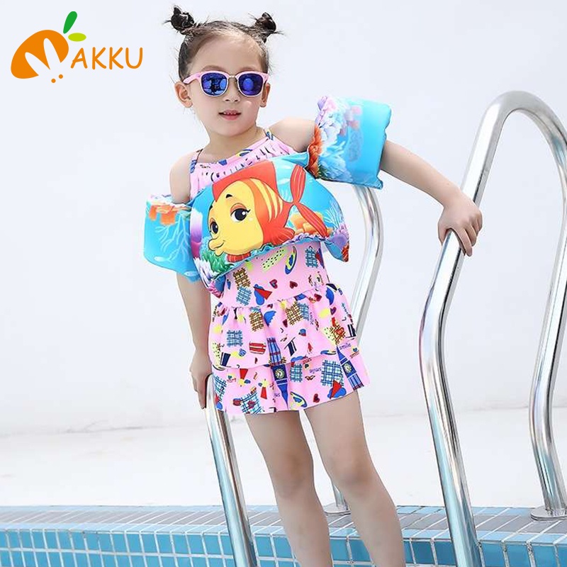 Phao Bơi Trẻ Em Hình Cá Heo Màu Hồng Akku