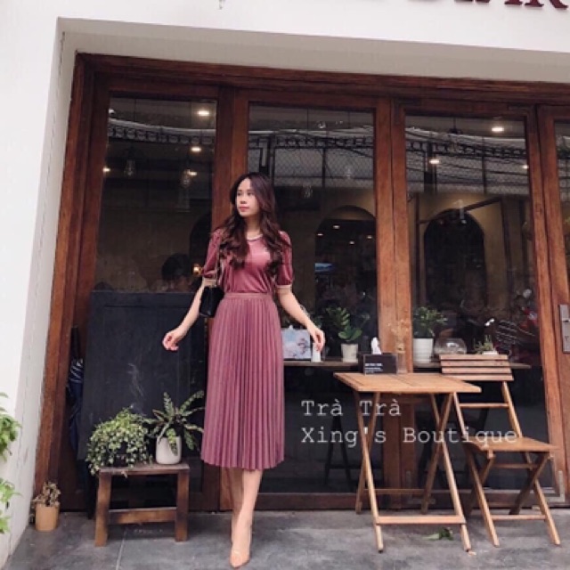 [ Mã WASTRUN4 giảm 10% tối đa 30K đơn 99K] Chân váy xếp ly dài loại 1 (QUẢNG CHÂU) | BigBuy360 - bigbuy360.vn