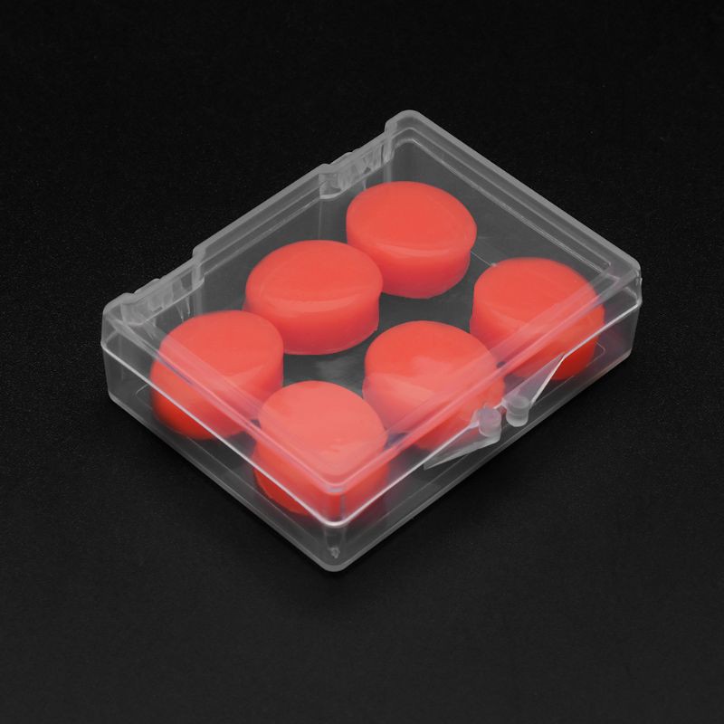 Bộ 6 Nút Bịt Tai Bằng Silicon Chống Ồn Hiệu Quả