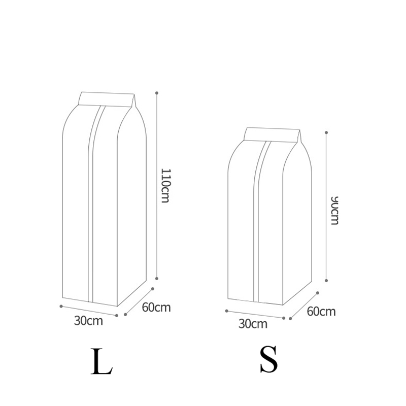 Túi bọc bảo vệ quần áo Ossayi chống bụi chống thấm nước tiện dụng