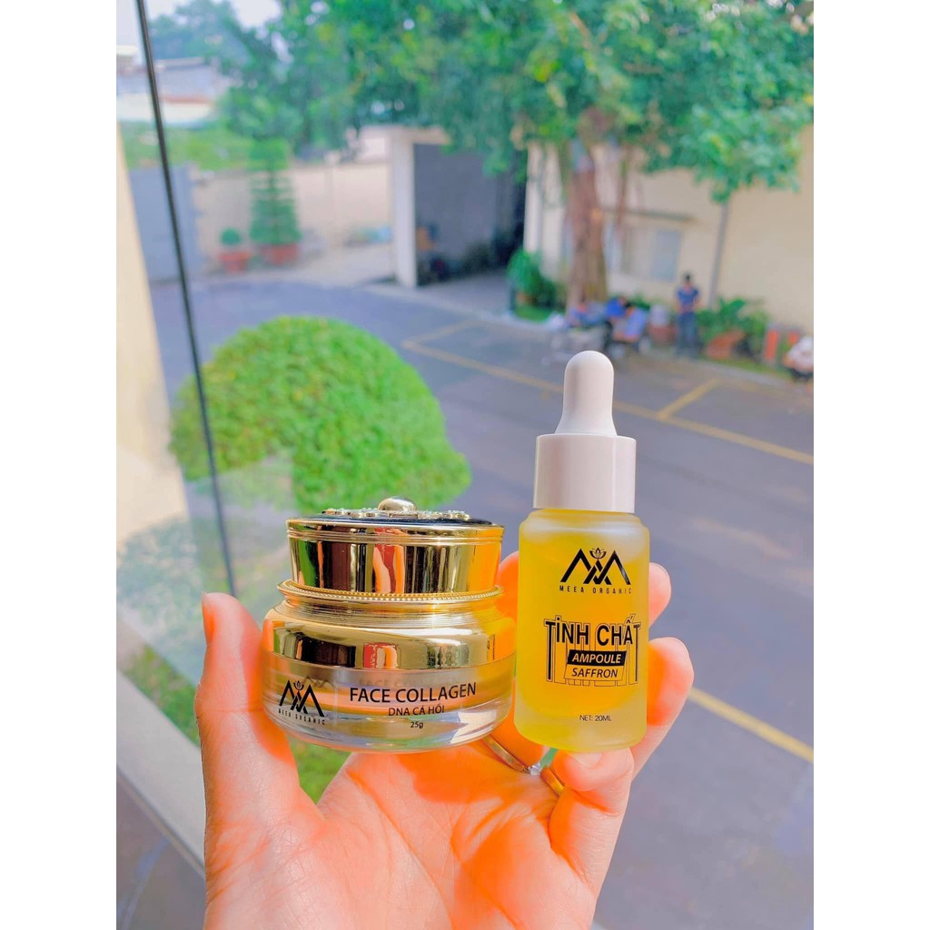 [Chính Hãng] combo face cá hồi và tinh chất ampoule saffron (face dna cá hồi)