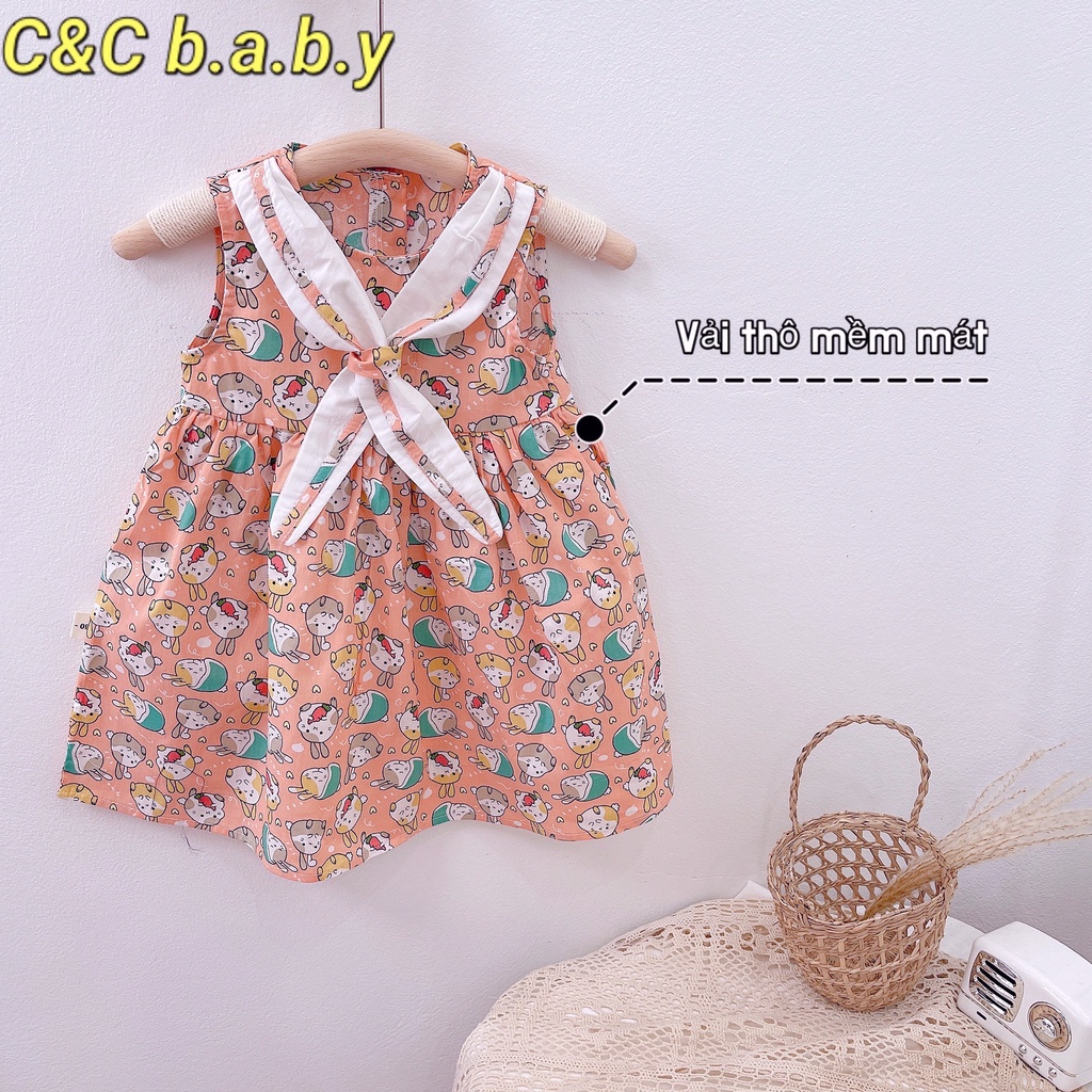 VÁY THỎ CỔ NƠ CHO BÉ GÁI CHẤT SIÊU MÁT - VG140