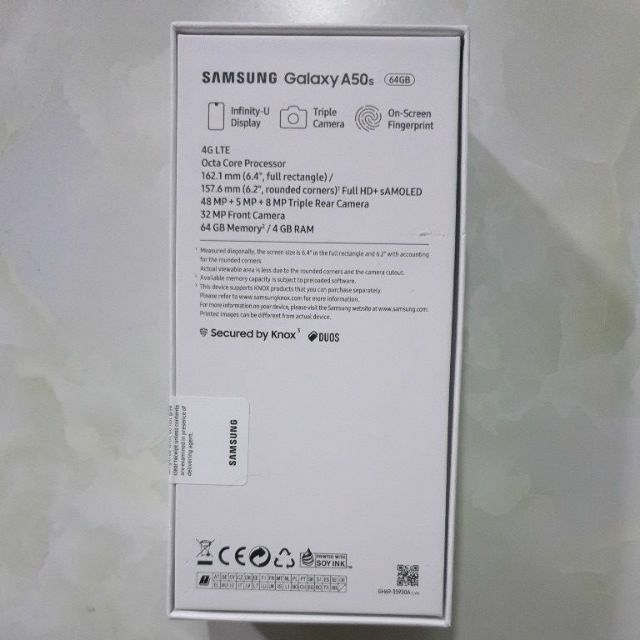 Điện thoại Samsung galaxy A50s ( 4gb/64gb) hàng chính hãng bảo hành 1 năm tại trung tâm bảo hành samsung trên toàn quốc.