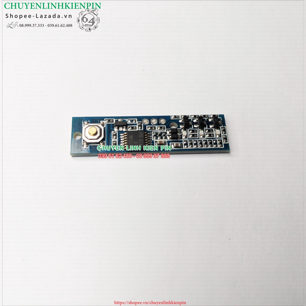 BỘ VỎ PIN PCB BOSCH 18V 5AH , Led báo pin, nhận sạc zin ( BL64_94 )