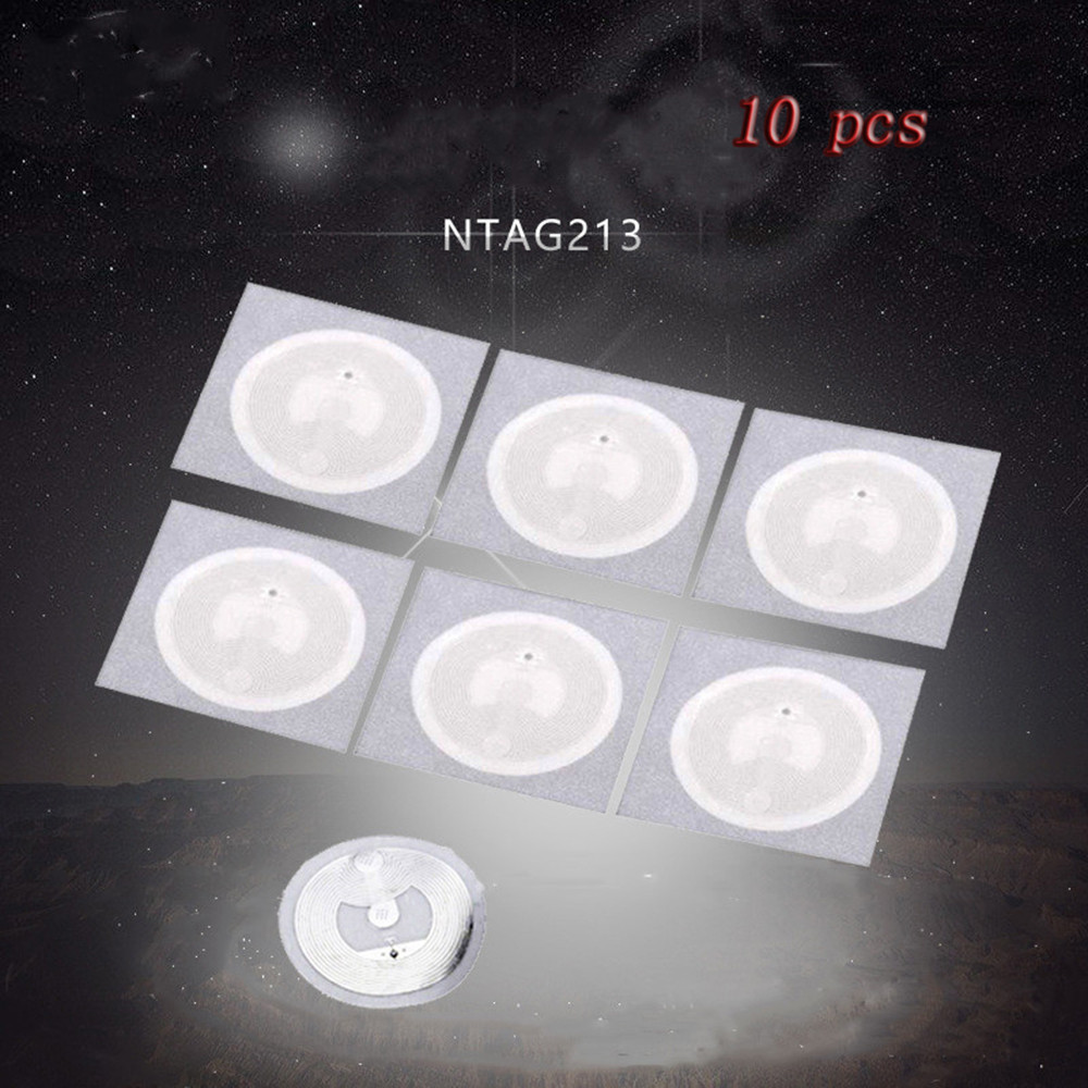 Bộ 10 Nhãn Dán Đánh Dấu Chìa Khóa Nfc Token Ntag213 Iso 14443a 13.56mhz Rfid