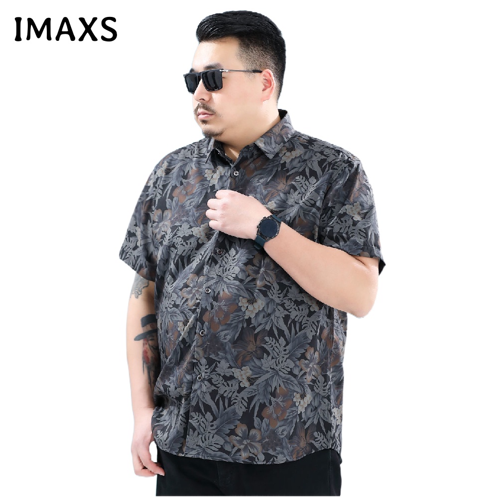 Áo Sơ Mi Tay Ngắn Dáng Rộng In Họa Tiết Trẻ Trung Hợp Thời Trang Công Sở Cho Nam 60-175KG