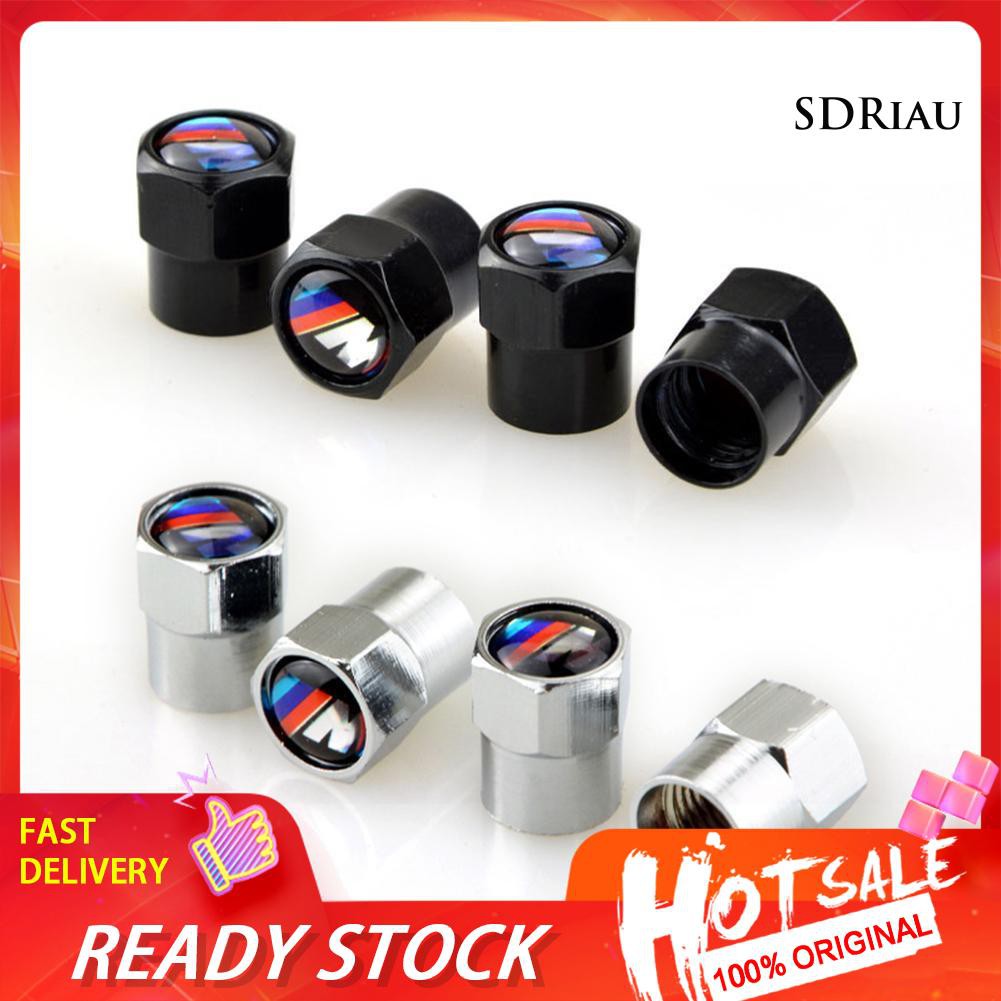 Bộ 4 nắp kim loại chống bụi cho van lốp xe bmw