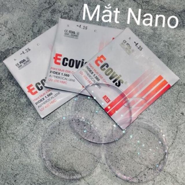 MẮT PHẢN QUANG CHỐNG TIA UV ECOVIS NANO 1.56