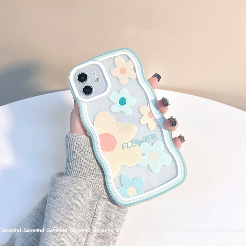Ốp Điện Thoại Mềm Họa Tiết Hoa Màu Vàng Cho iPhone 13 12 11 Pro Max Xs Max Xr X 7 8 6 6s Plus