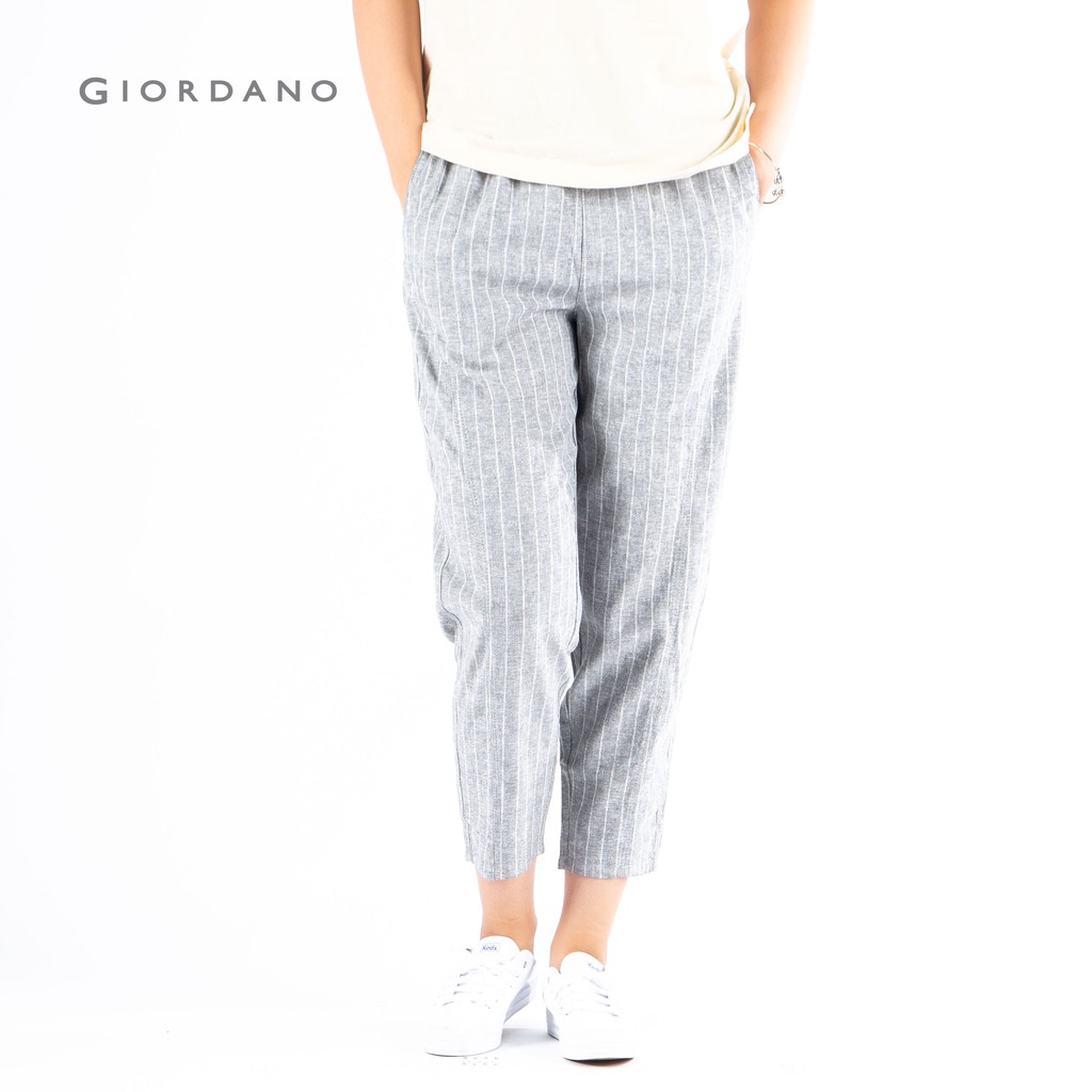Quần tây lửng Linen Nữ Giordano 05420228