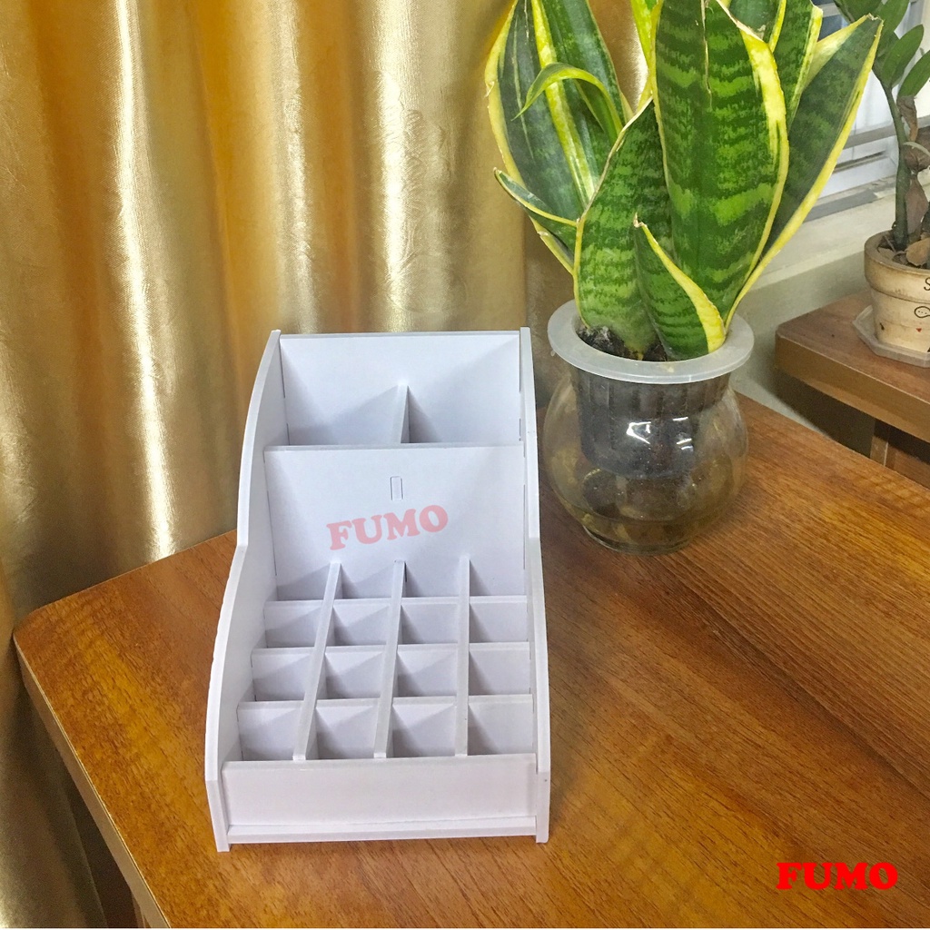 Khay đựng son lọ đựng cọ trang điểm 2 trong 1 đa năng tiện lợi FUMO SP011