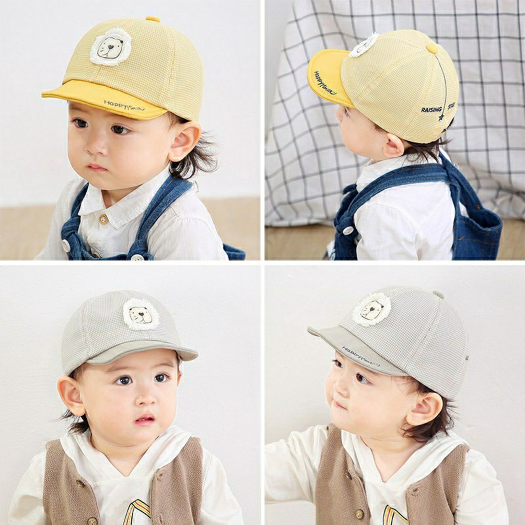 Mũ lưỡi trai cho bé hình thú (Sư tử) từ 4-18 tháng