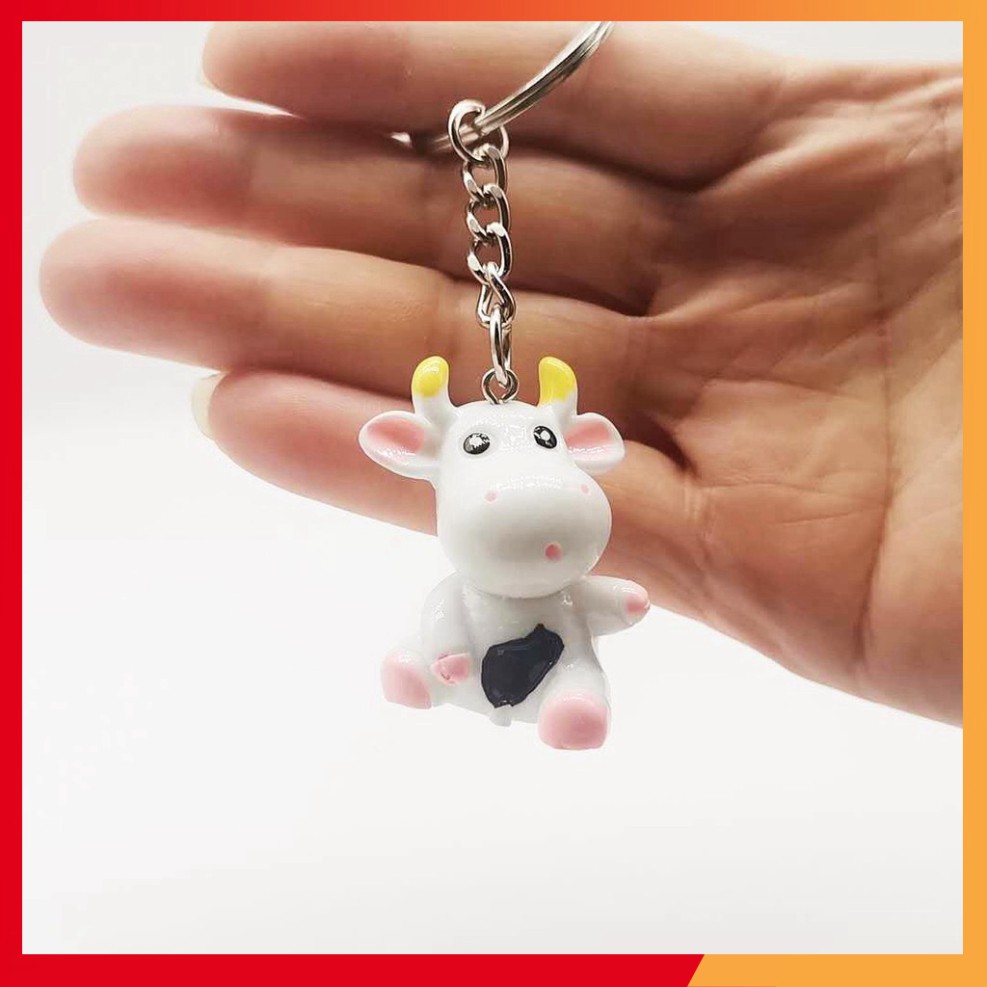 Móc khóa bò sữa dễ thương  - shop8868