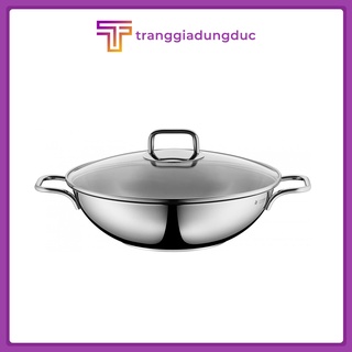 Chảo sâu lòng WMF Wok Party 28 cm - Chảo không chống chính, có vung