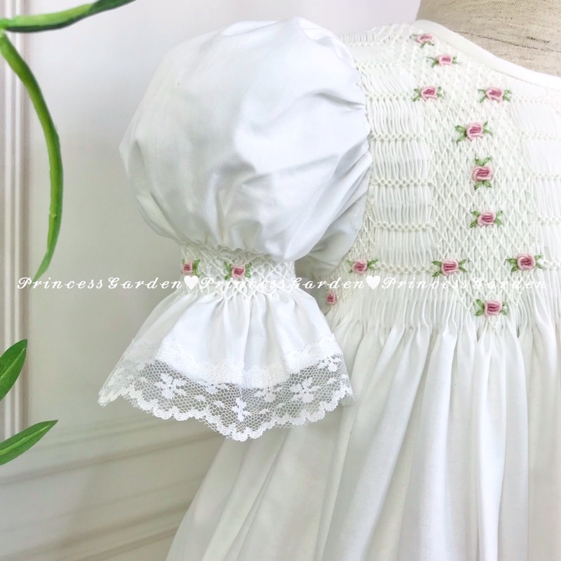 ĐẦM SMOCK TRẮNG SIÊU PHẦM FULL BOX
