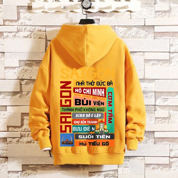 ÁO HOODIE SÀI GÒN ƠI - In Pet Siêu Bền Siêu Đẹp - Full Size Full Màu