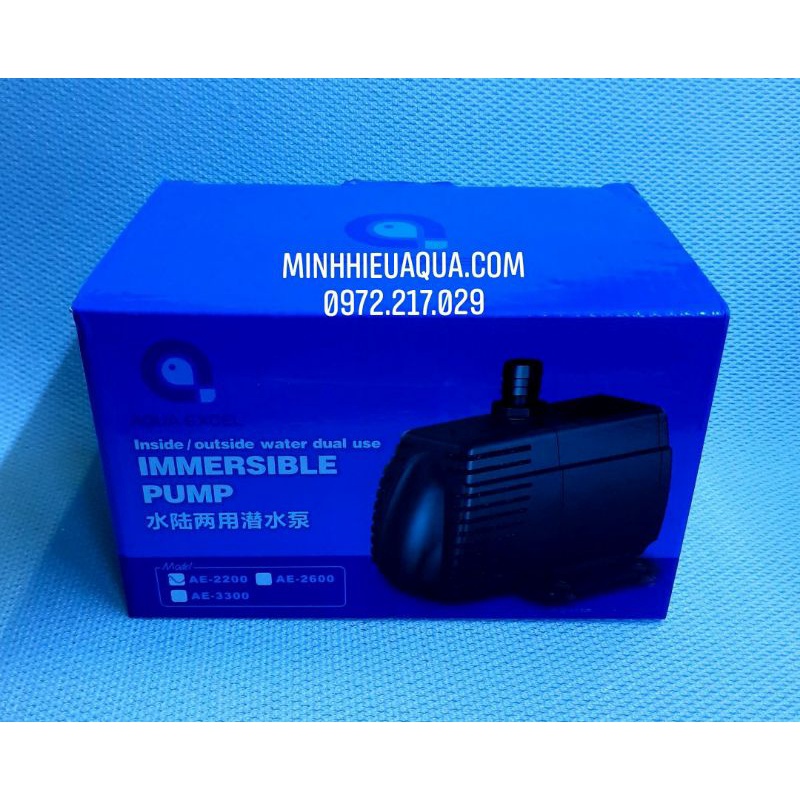 Máy bơm thay thế cho Skimmer và lò khử của hãng AquaExcel - Máy bơm Aqua Excel AE - AE-600, AE-1600, AE-2200, AE-2600