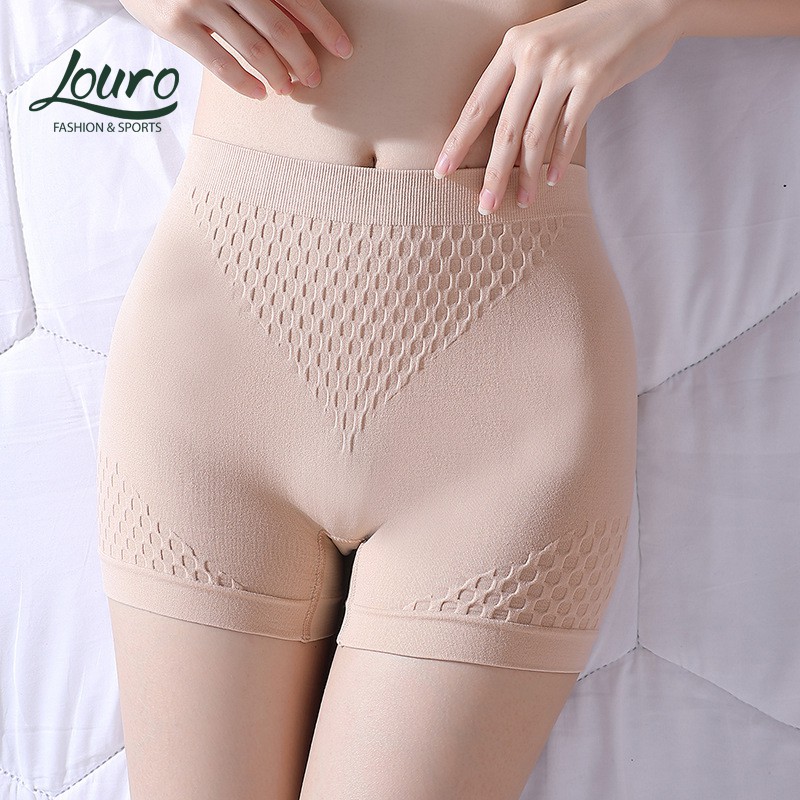 Quần short thể thao nữ Louro QL2 ,kiểu quần đùi legging co giãn dập nổi 3D, dùng làm quần tập gym, yoga, chạy bộ, zumba