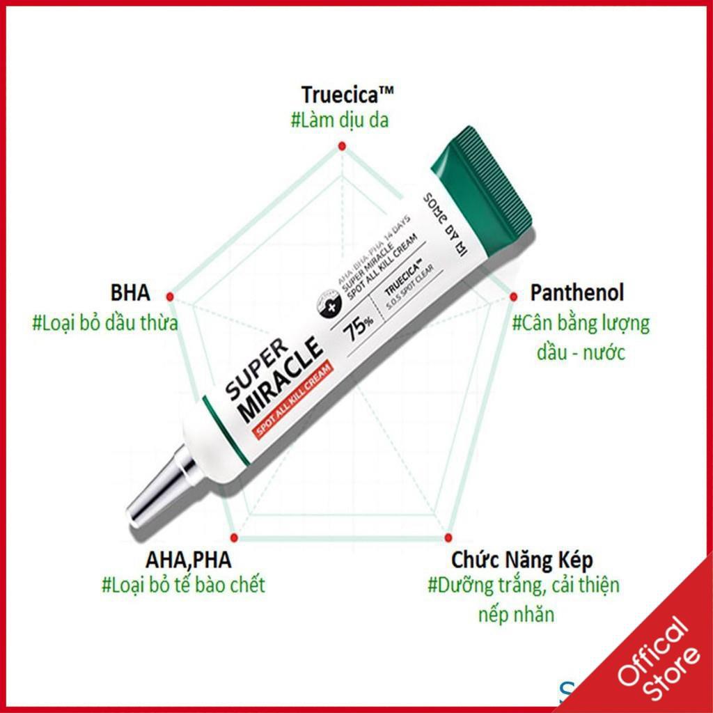 Kem mụn 14 ngày Some By Mi AHA-BHA-PHA 14 Days Super Miracle Spot All Kill Cream | BigBuy360 - bigbuy360.vn
