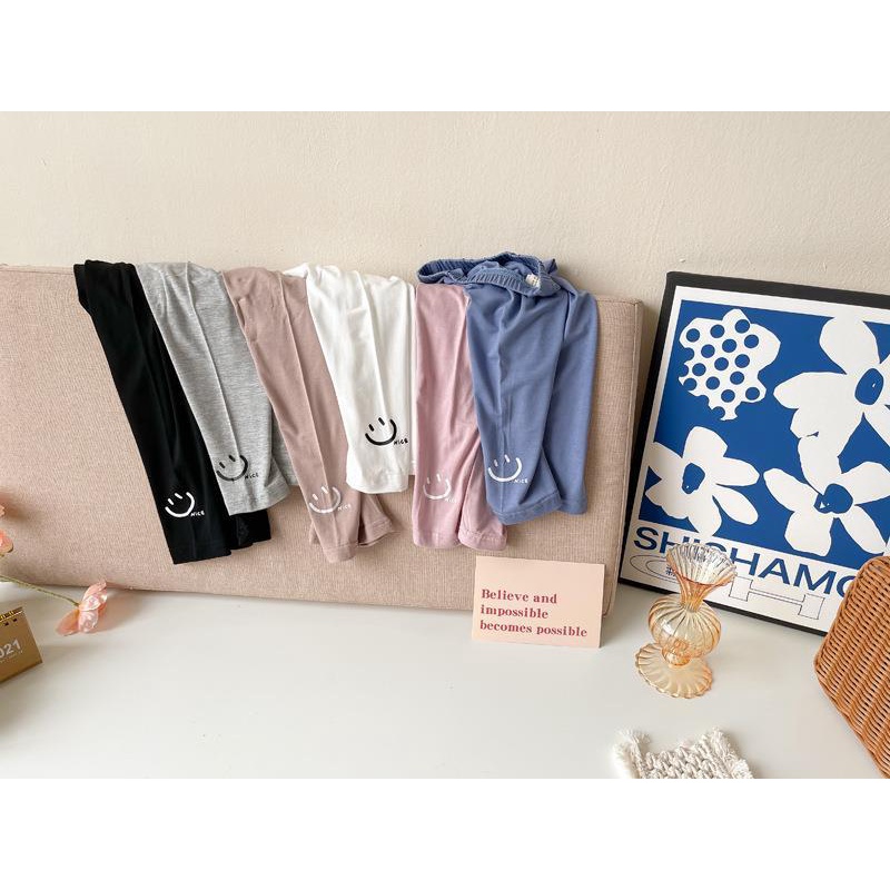 Quần Legging Mỏng Co Giãn Thời Trang Mùa Hè Dành Cho Bé Gái