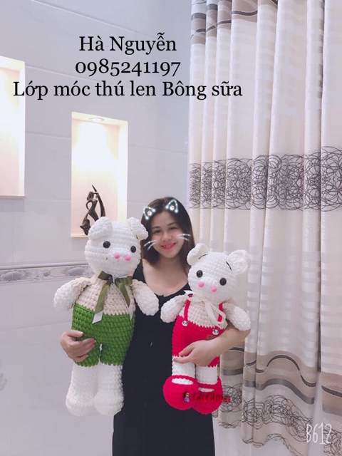 Len To đan móc chăn, thảm, thú bông