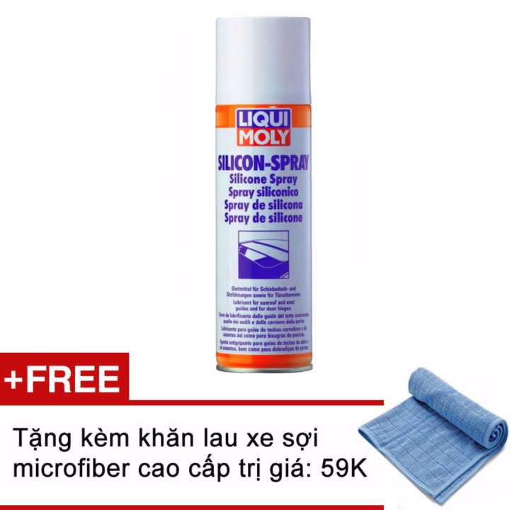 Chai xịt silicon bôi trơn bảo dưỡng cao su, nhựa Liqui Moly Silicon-Spray 3310 300ml