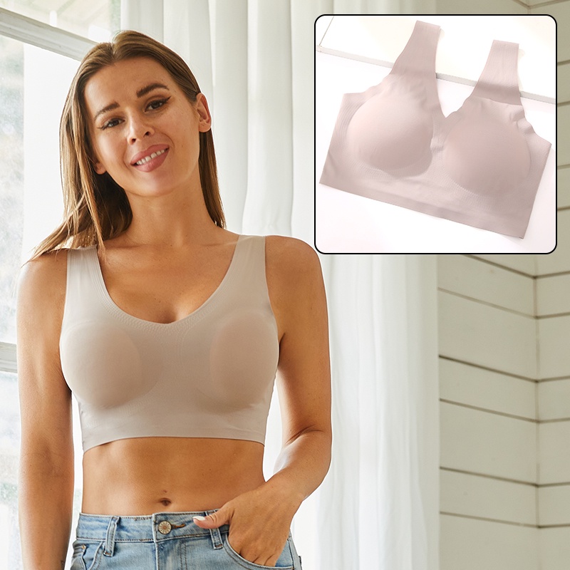 Áo lót thể thao nâng ngực CuteByte cổ V xẻ sâu gợi cảm thời trang cho nữ