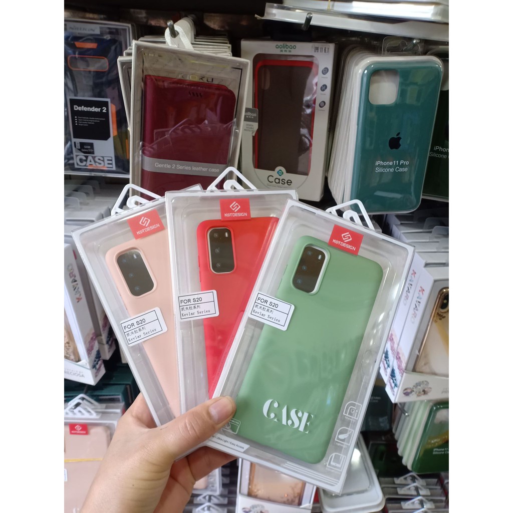 Ốp lưng dẻo màu Galaxy S20 hiệu KT chống bẩn