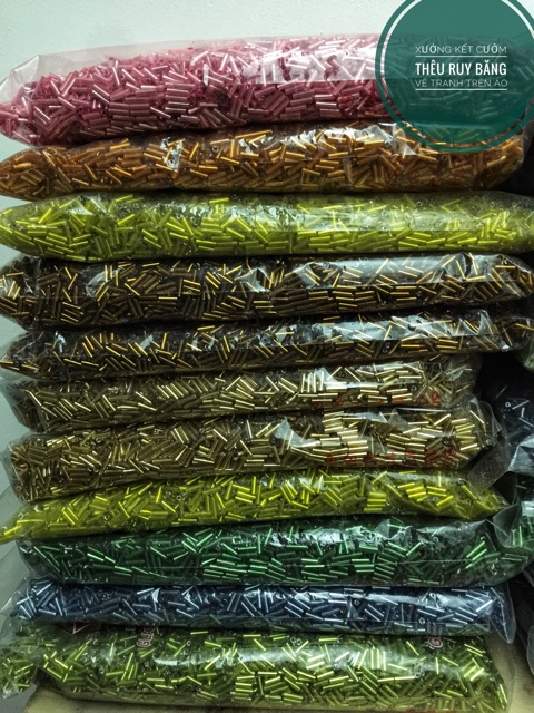 Hạt cườm trúc gói 450g