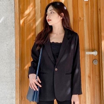 YU CHERRY | Áo khoác nữ kiểu cơ bản Basic blazer II YA401