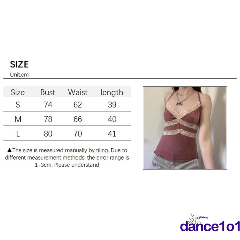 Khiêu Vũ1O1-Y2k Áo hai dây Cổ Chữ V Viền Nửa Đường Viền Cổ Điển Cho Nữ