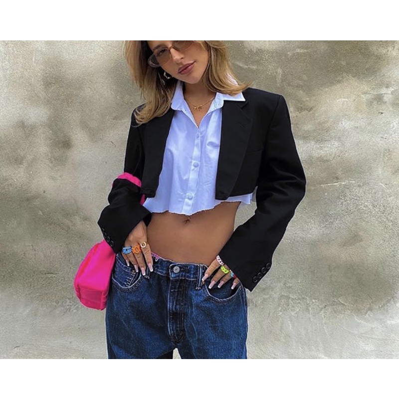 Blazer croptop 2hand (ib shop để tư vấn)