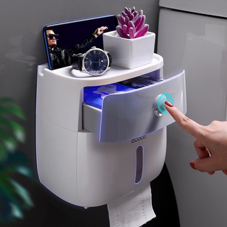 Hộp giấy vệ sinh bằng nhựa cao cấp treo tường phòng tắm
