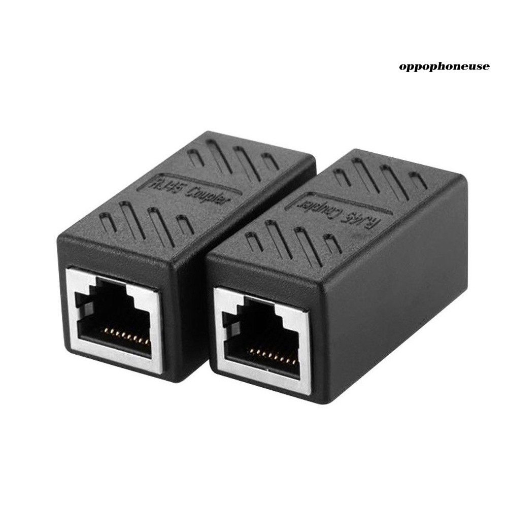 Bộ 2 Đầu Nối Dây Mạng Rj45 Female Coupler Cat5 / Cat6 Lan