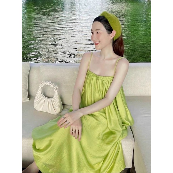Đầm đũi,Váy suông maxi 2 dây D01 dáng dài ôm ngực chất đũi lạnh