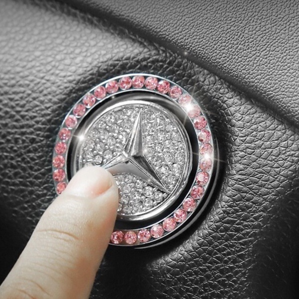 Combo Vòng Đá và Logo Trang Trí Nút Khởi Động START STOP Của Xe Hơi Bằng Đá Cực Sang Trọng - Vòng đá DIAMOND RING