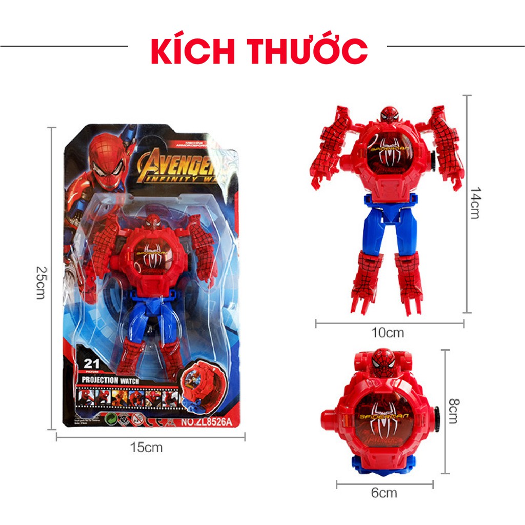 CÓ CHIẾU HÌNH - Đồng Hồ Biến Hình Các Nhân Vật Siêu Anh Hùng Venger / Elsa Đeo Tay Cho Bé Trai/ Bé Gái | BigBuy360 - bigbuy360.vn