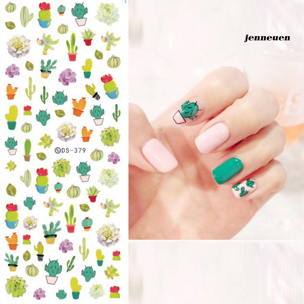 [Hàng mới về] Nhãn dán trang trí móng tay nghệ thuật nhiều họa tiết xinh xắn