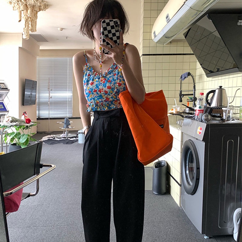 IELGY Túi Xách Vải canvas Màu Sắc Đơn Giản Sức Chứa Lớn Thời Trang Cho Nữ