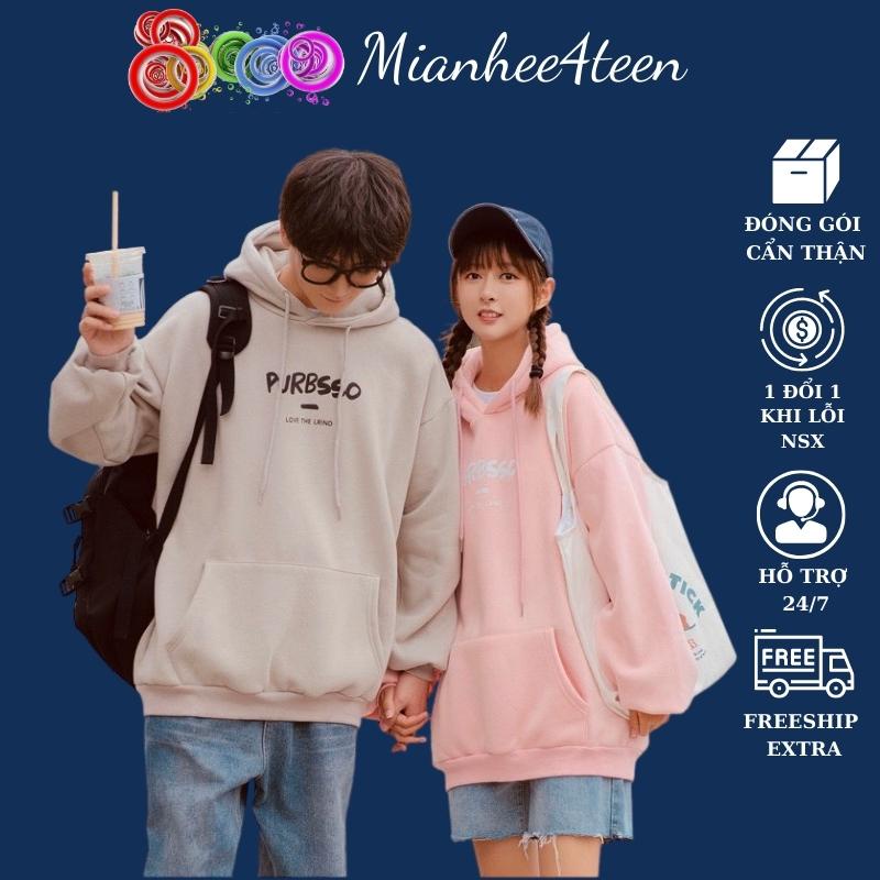 HẾT HÀNG Áo hoodie nữ form rộng dày giá rẻ cute có mũ - áo khoác nỉ hoodie PURBSSO UNISEX freesize Mianhee4teen KNN36