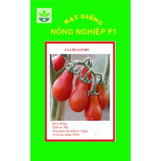 Gói 40 hạt giống cà chua lê đỏ