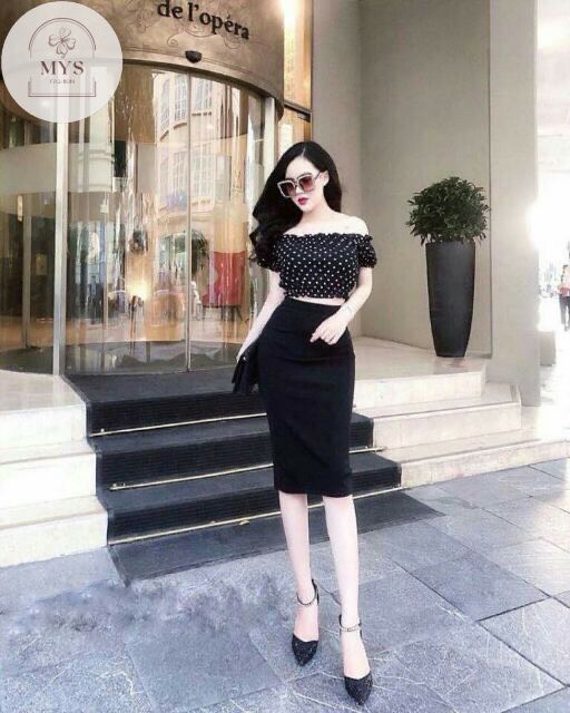 Chân Váy Bút Chì Dáng Dài 65cm Có Xẻ Mys hitshop Fashion | BigBuy360 - bigbuy360.vn