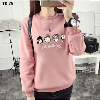 Áo thun tay dài , áo thun nữ , áo thun bad hare hồng